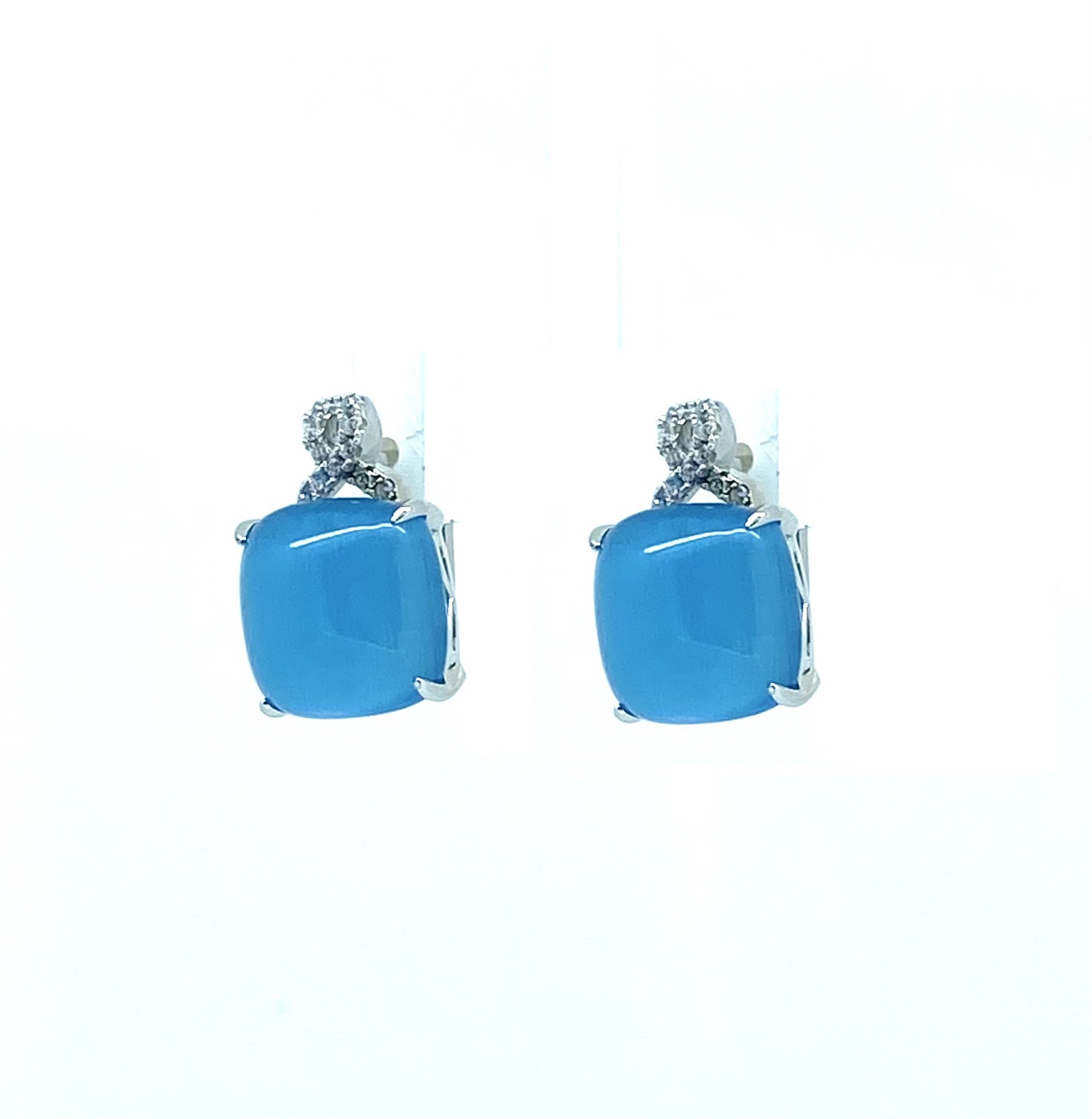 Boucles d'oreilles pour femme en argent 925, cubic zirconium - BO438 - Divers
