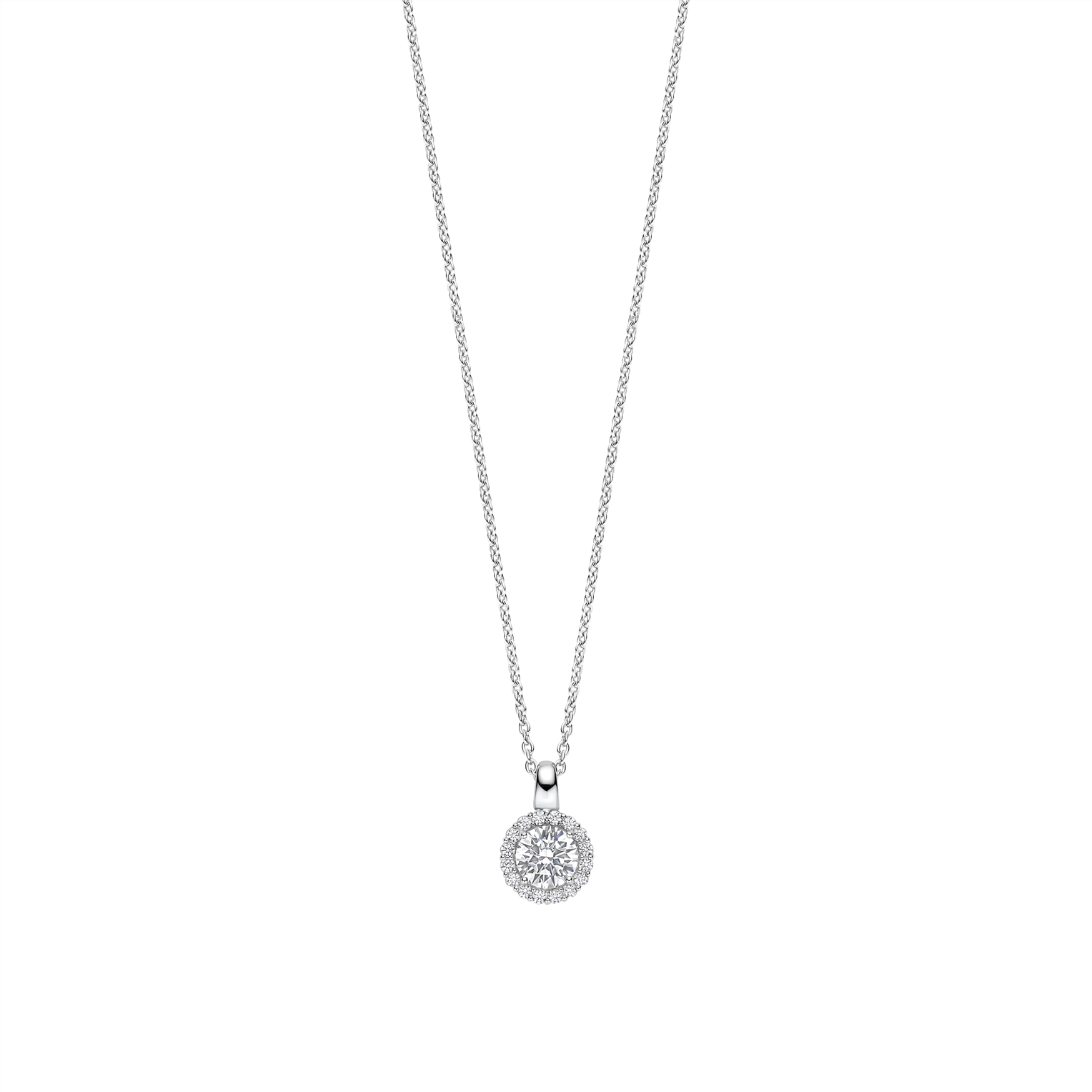 Pendentif pour femme en argent 925, cubic zirconium - 34123ZI/42 - Ti Sento Milano