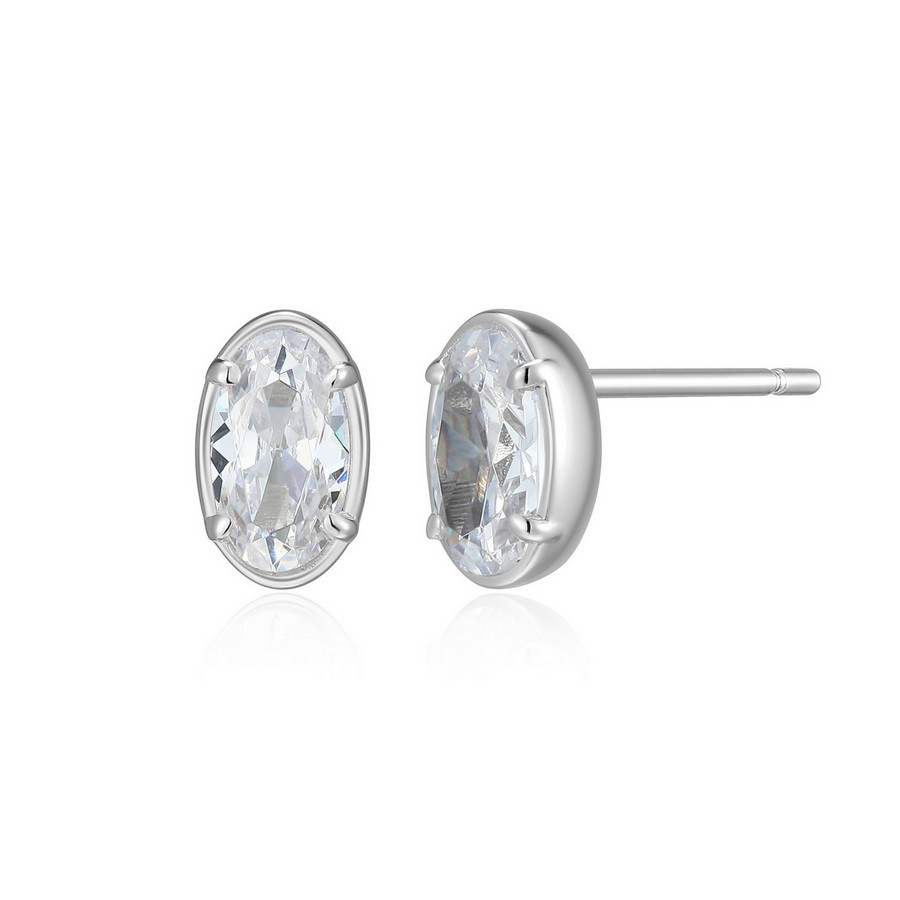 Boucles d'oreilles pour femme en argent 925, cubic zirconium - R2LCVY0058 - ELLE