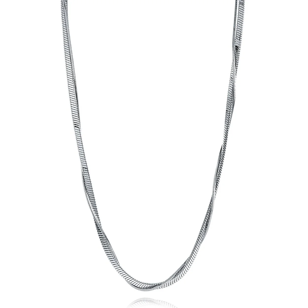 Collier double pour femme en stainless - SWN112 - Italgem