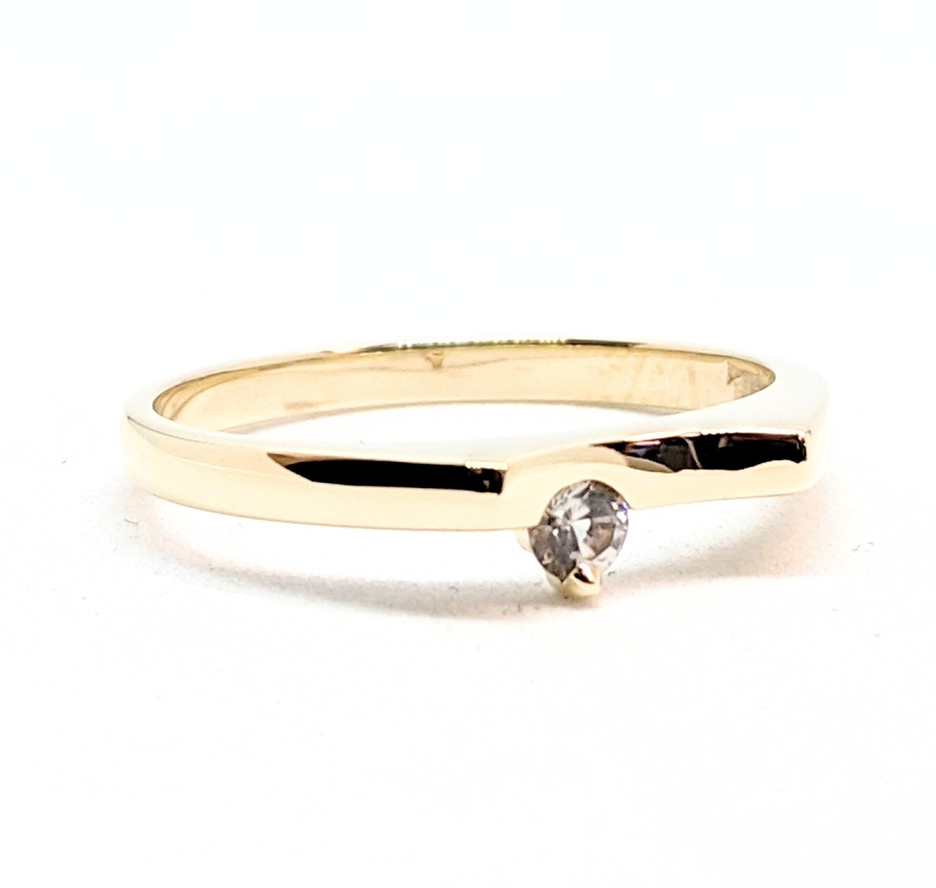Bague or 10K, pierre de naissance naturelle