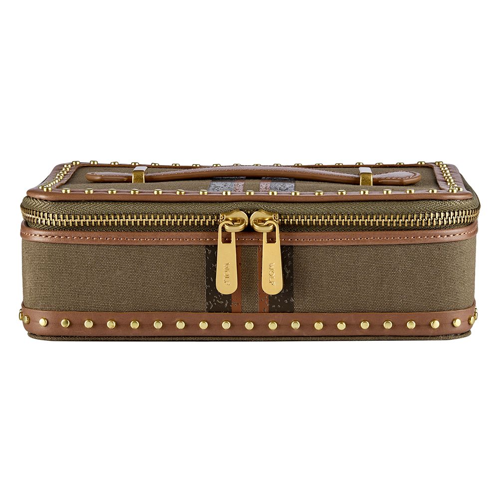 Coffre à bijoux de voyage en cuir véritable - 190042 - Wolf