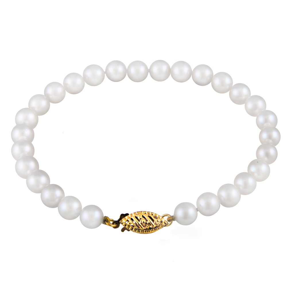 Bracelet de perles d'eau douce en or 14k - BWK205 - Delmar