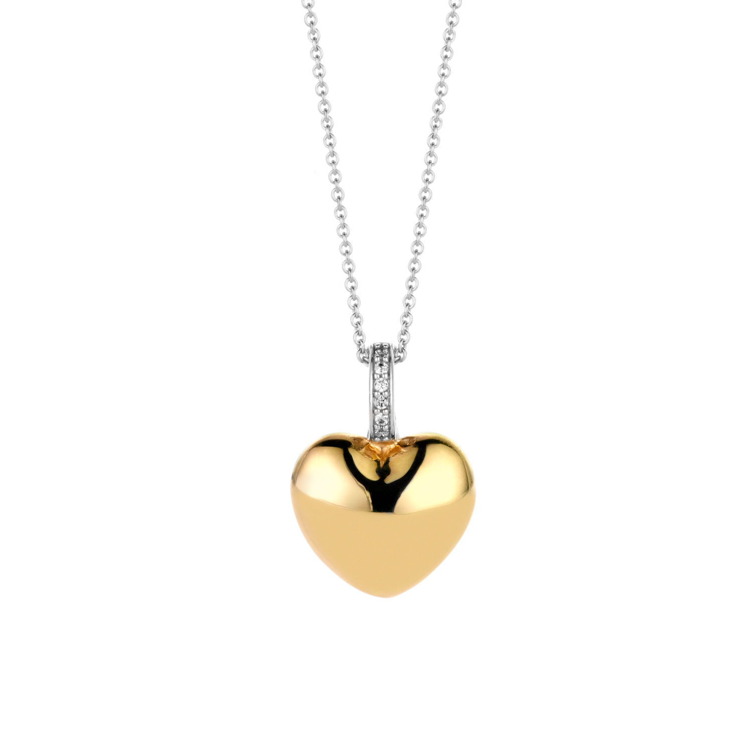 Pendantif argent 925, coeur