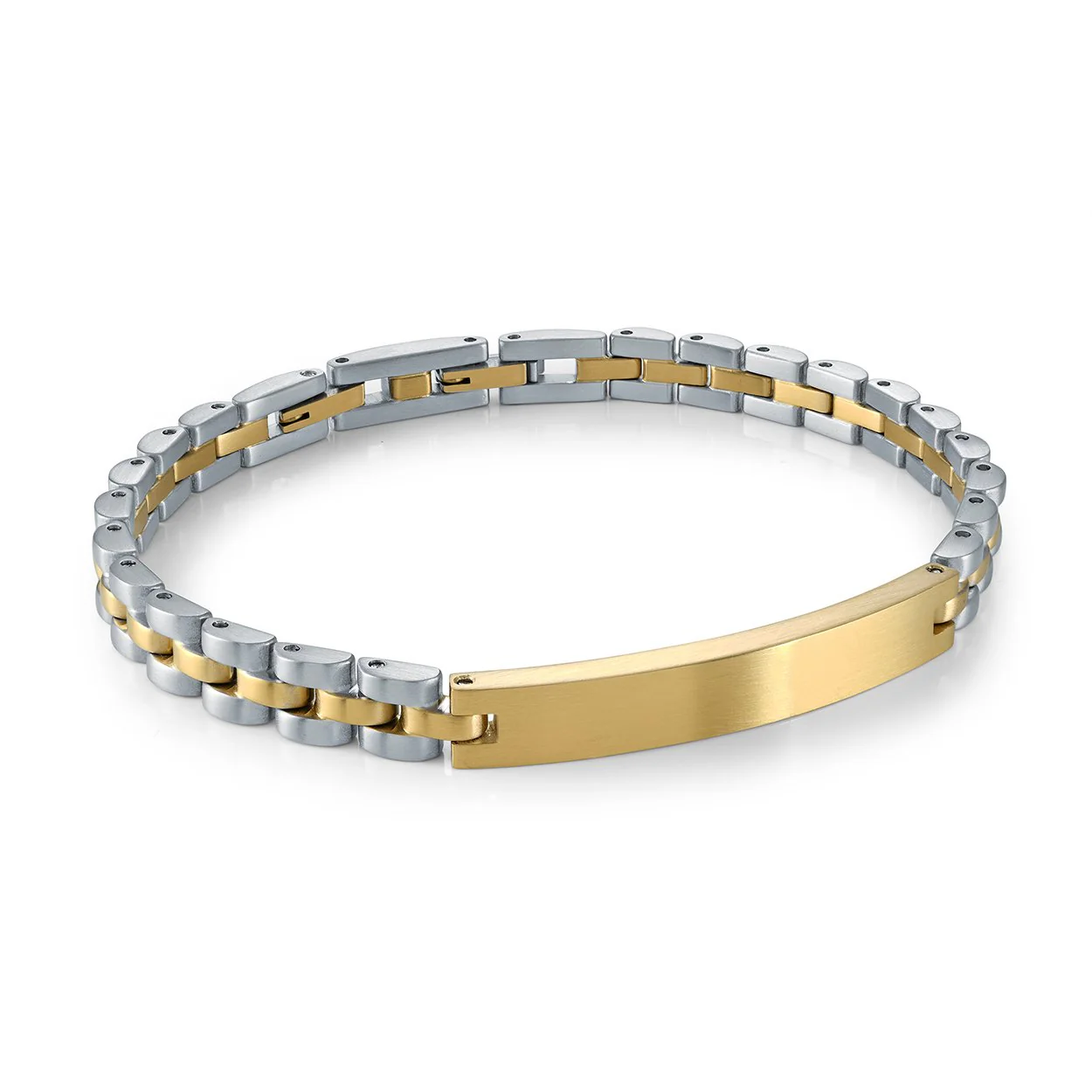 Bracelet pour homme en stainless, plaque - SMB795 - Italgem