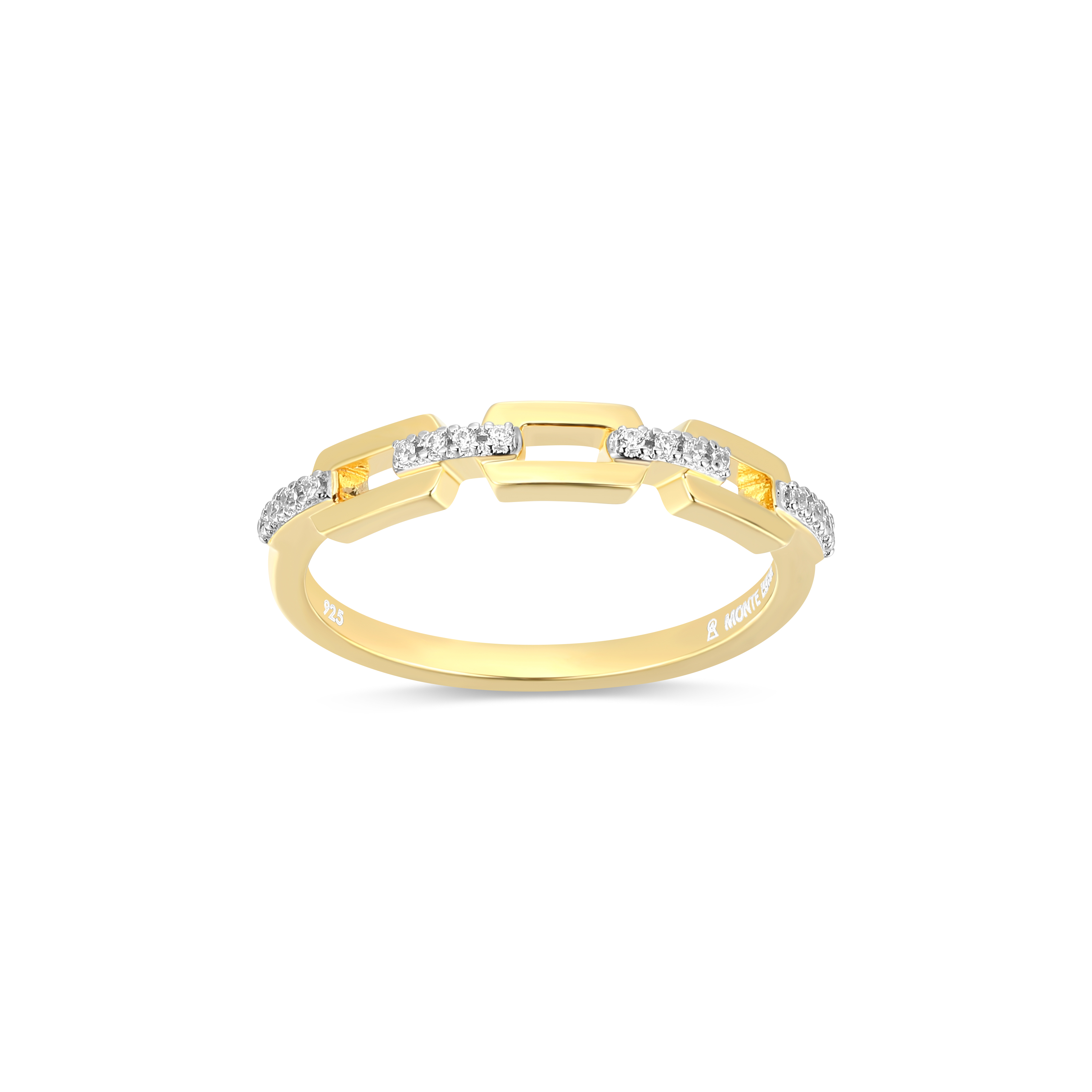 Bague pour femme en argent 925, 0.05 carat de diamants laboratoires - 34AQ8JKHA8 - M by Monte Luna