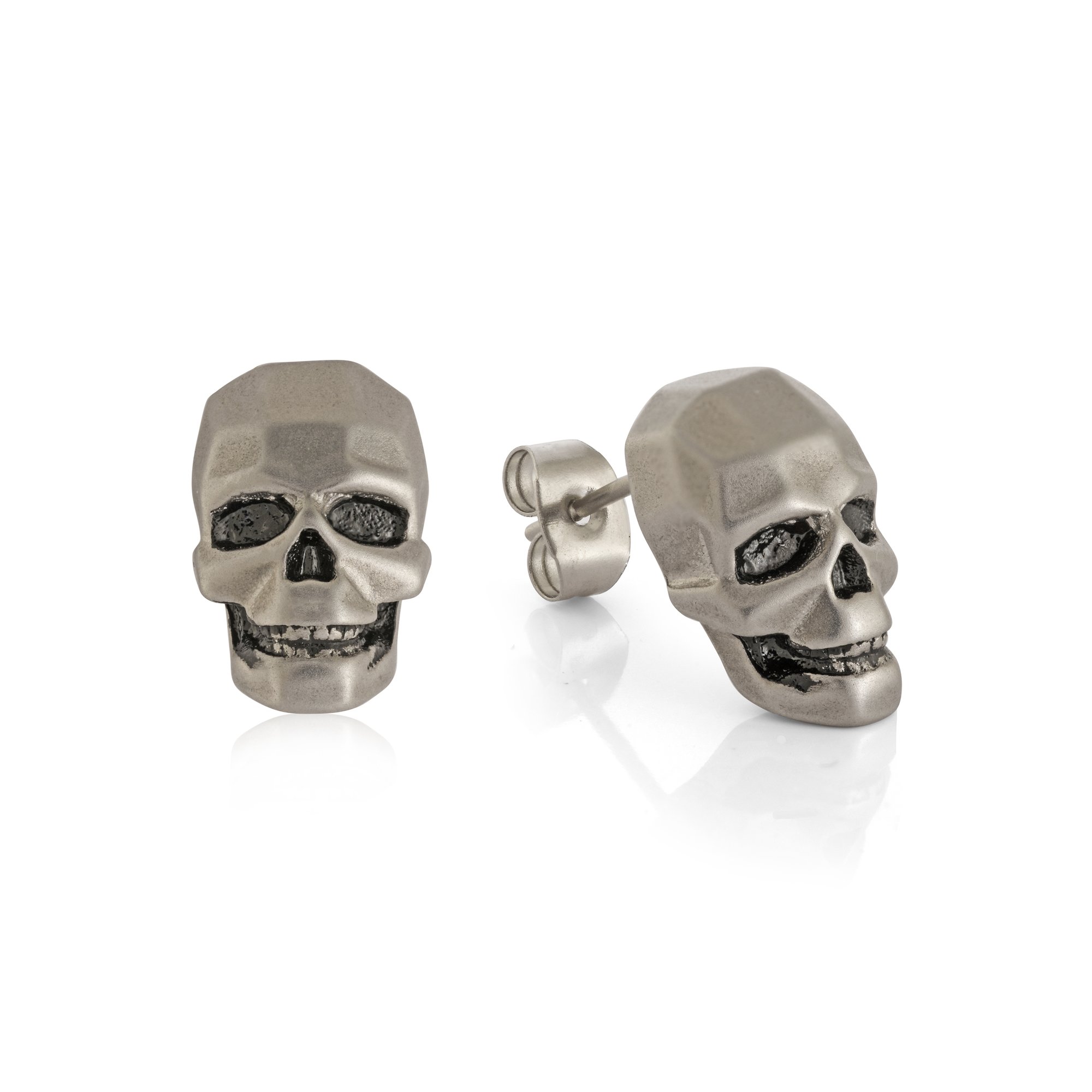 Boucles d'oreilles en stainless, tête de mort