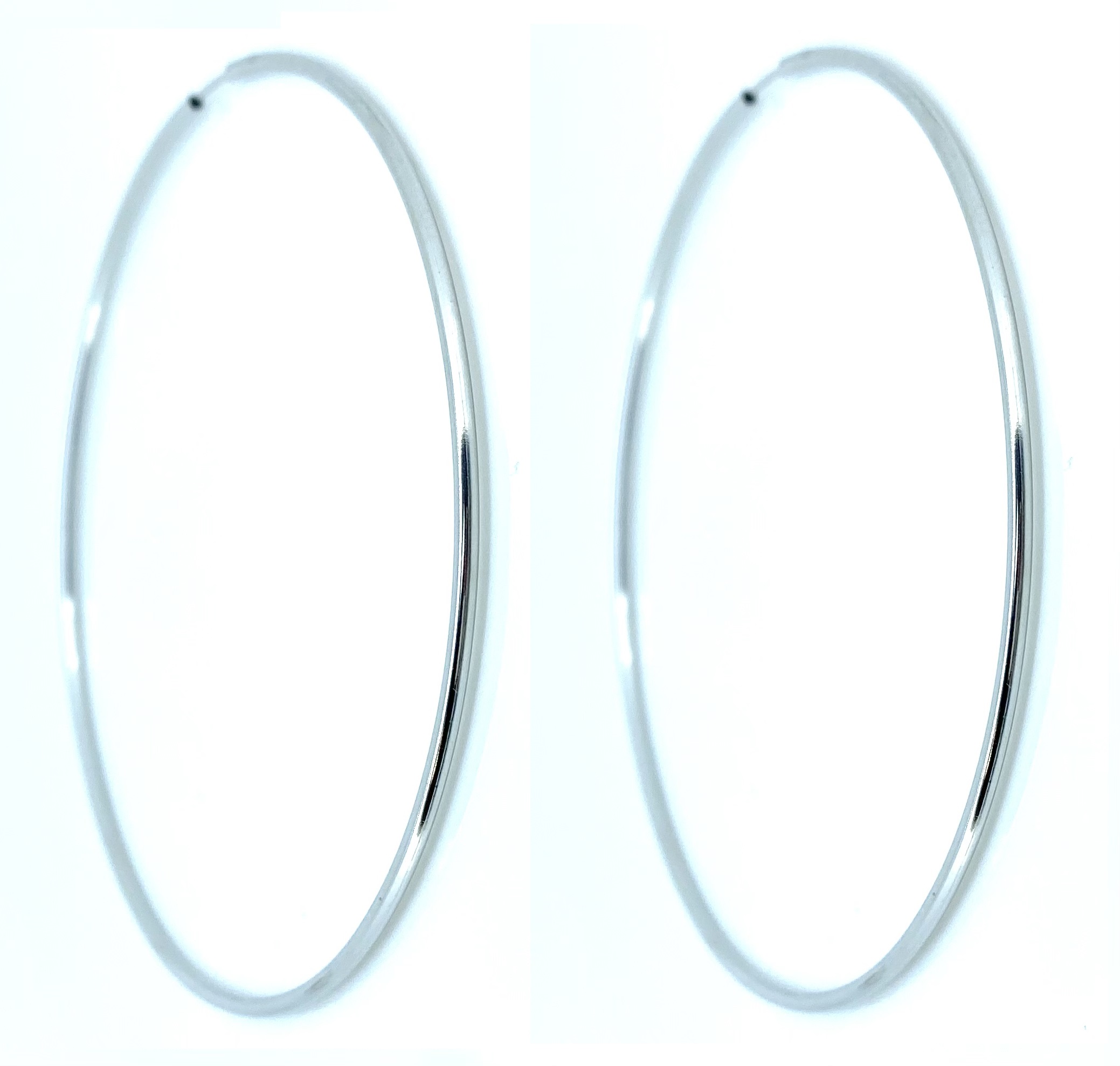 Boucles d'oreilles pour femme en or 10k, dormeuses, 70mm