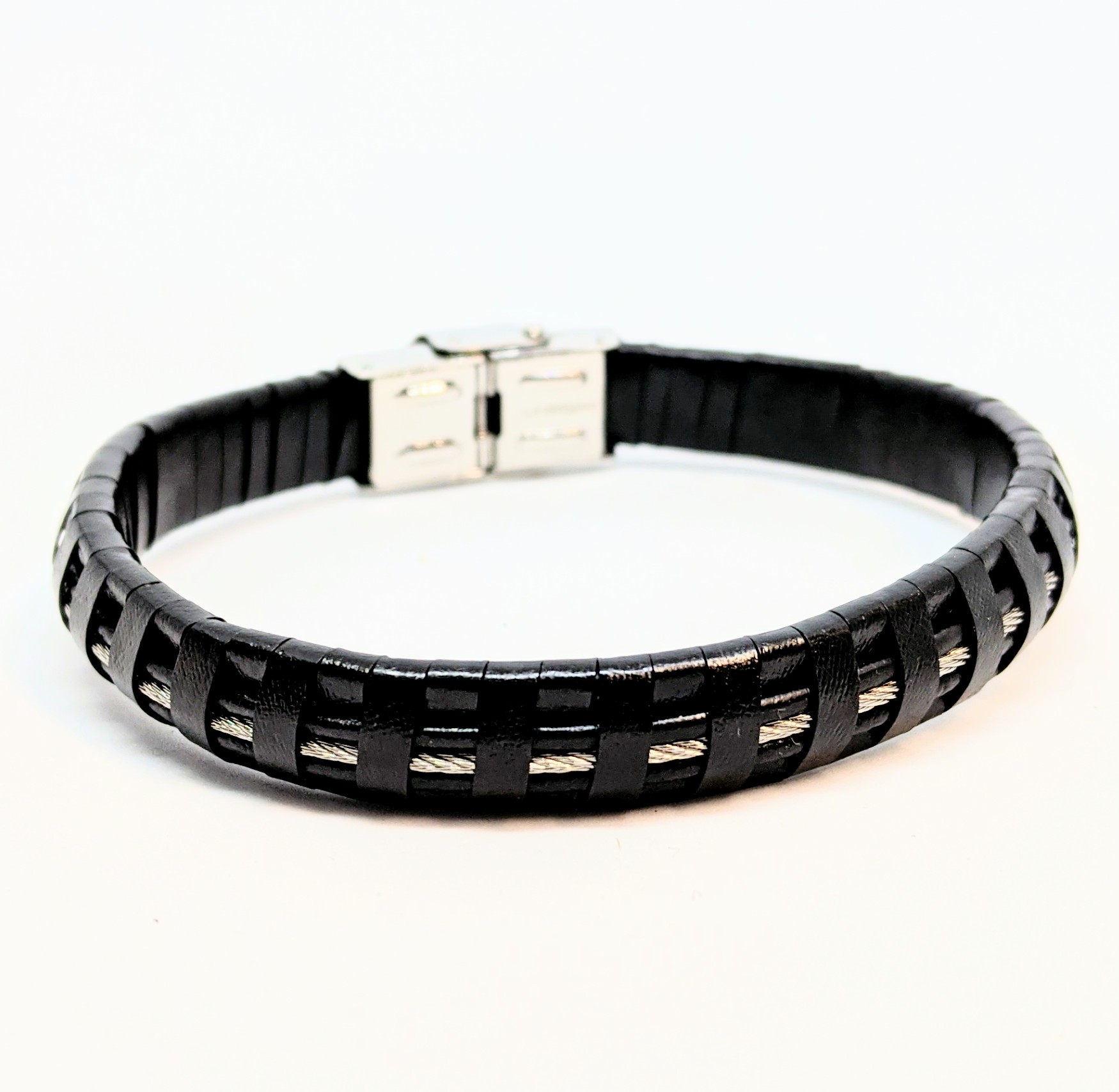 Braclelet stainless et cuir
