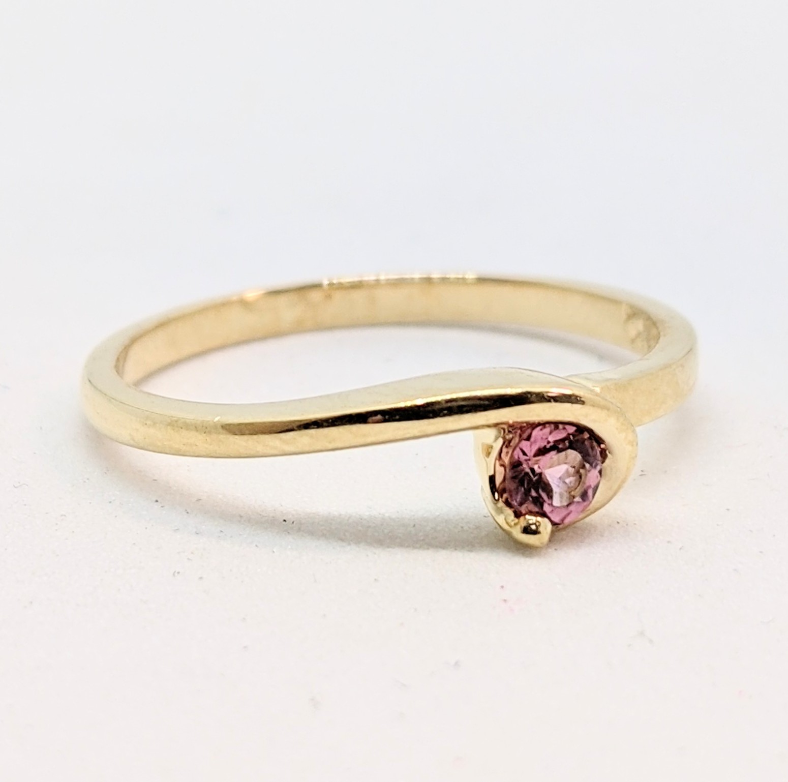 Bague or 10K, pierres de naissance naturelles