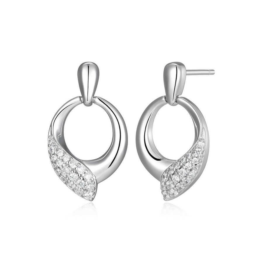 Boucles d'oreilles pour femme en argent 925, cubic zirconium - R2LCUF0058 - ELLE