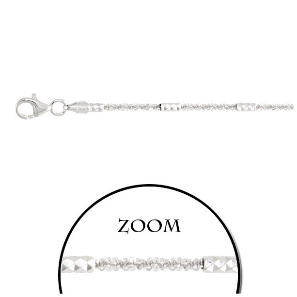 Chaine pour femme en argent 925, serpent