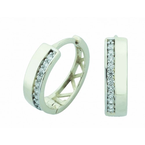 Boucles d'oreilles pour femme en or 10k, cubic zirconium
