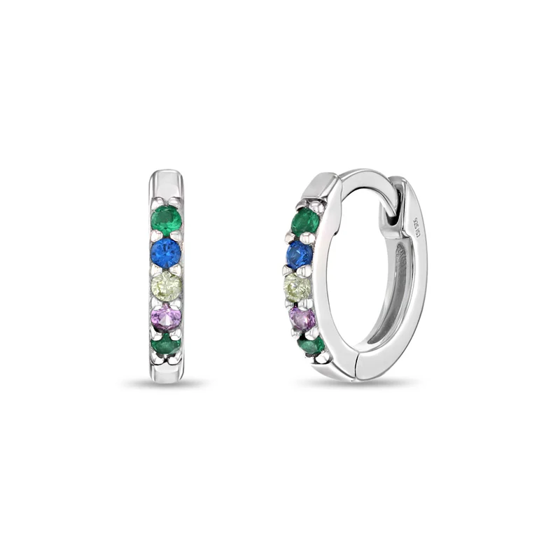 Boucles d'oreilles pour enfant en argent 925, cubic zirconium - SS-03-00856 - In Season Jewelry