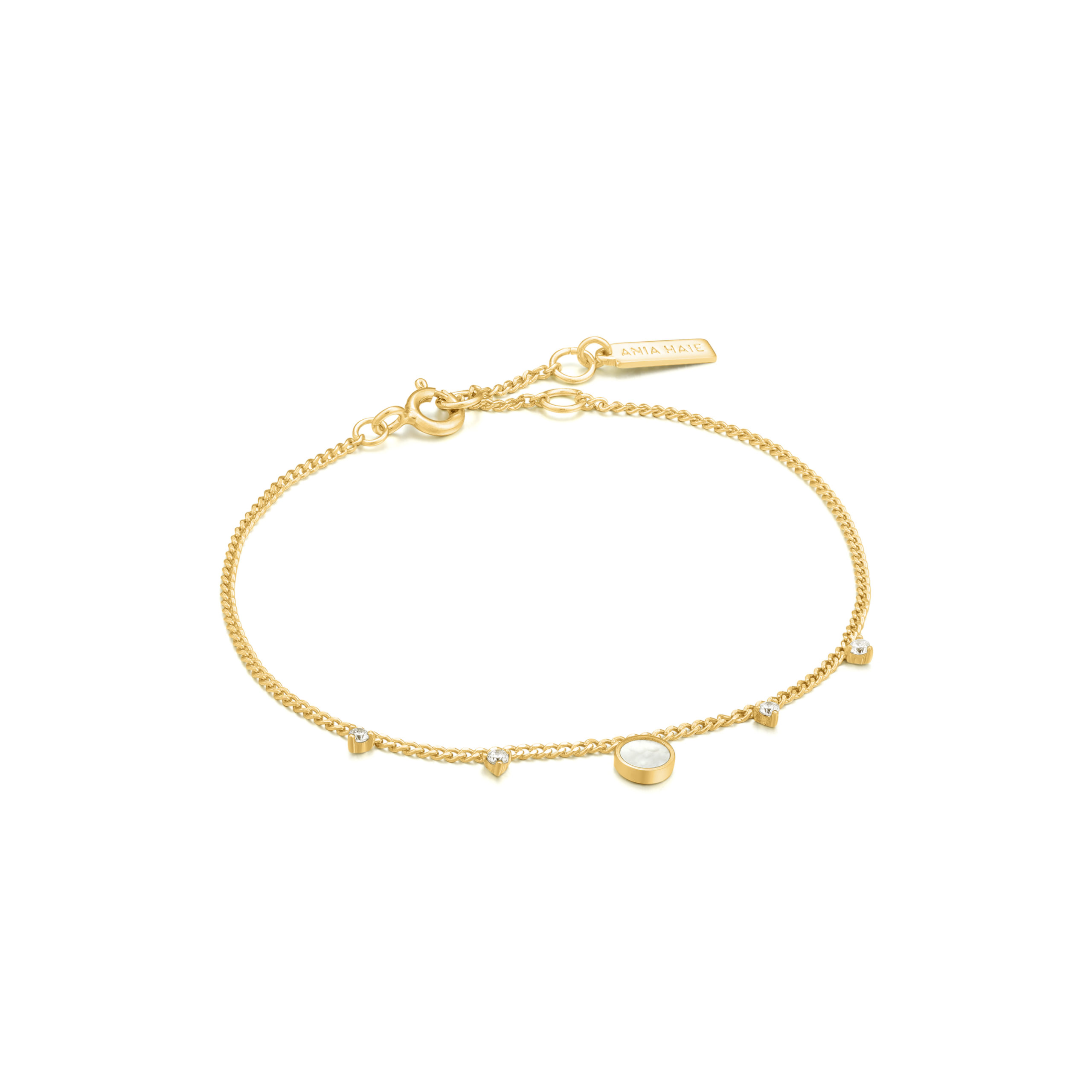 Bracelet argent 925, nacre de perle, pierres