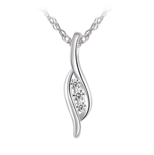 Pendantif argent 925, 3 pierres