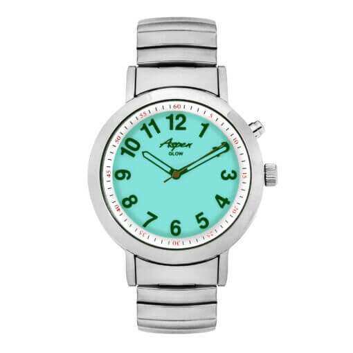 Montre pour homme, bracelet élastique, lumière