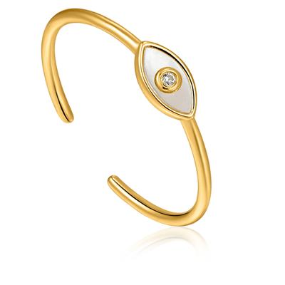 Bague pour femme en argent 925, nacre de perle, zircon