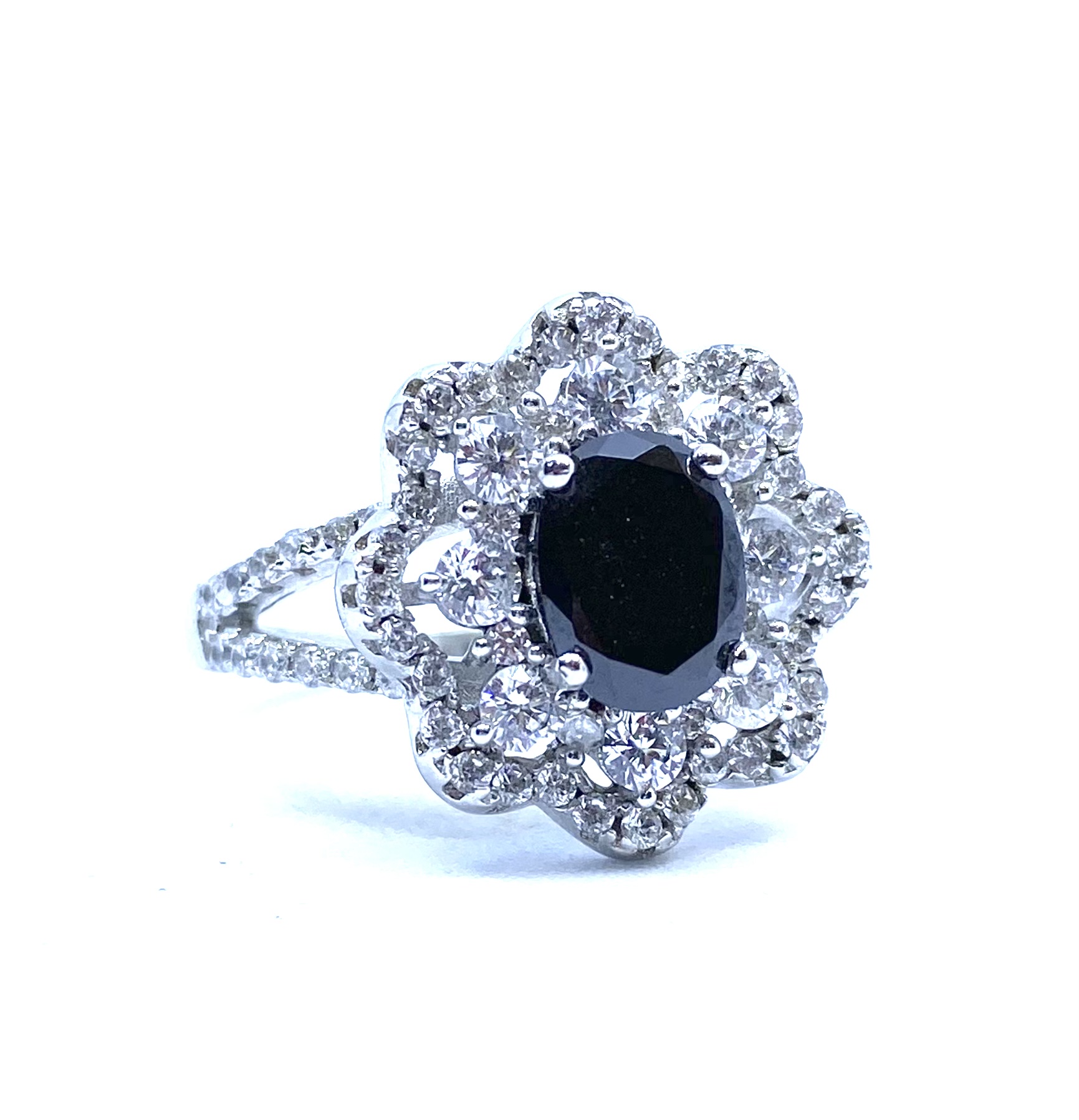 Bague pour femme en argent 925, zircons