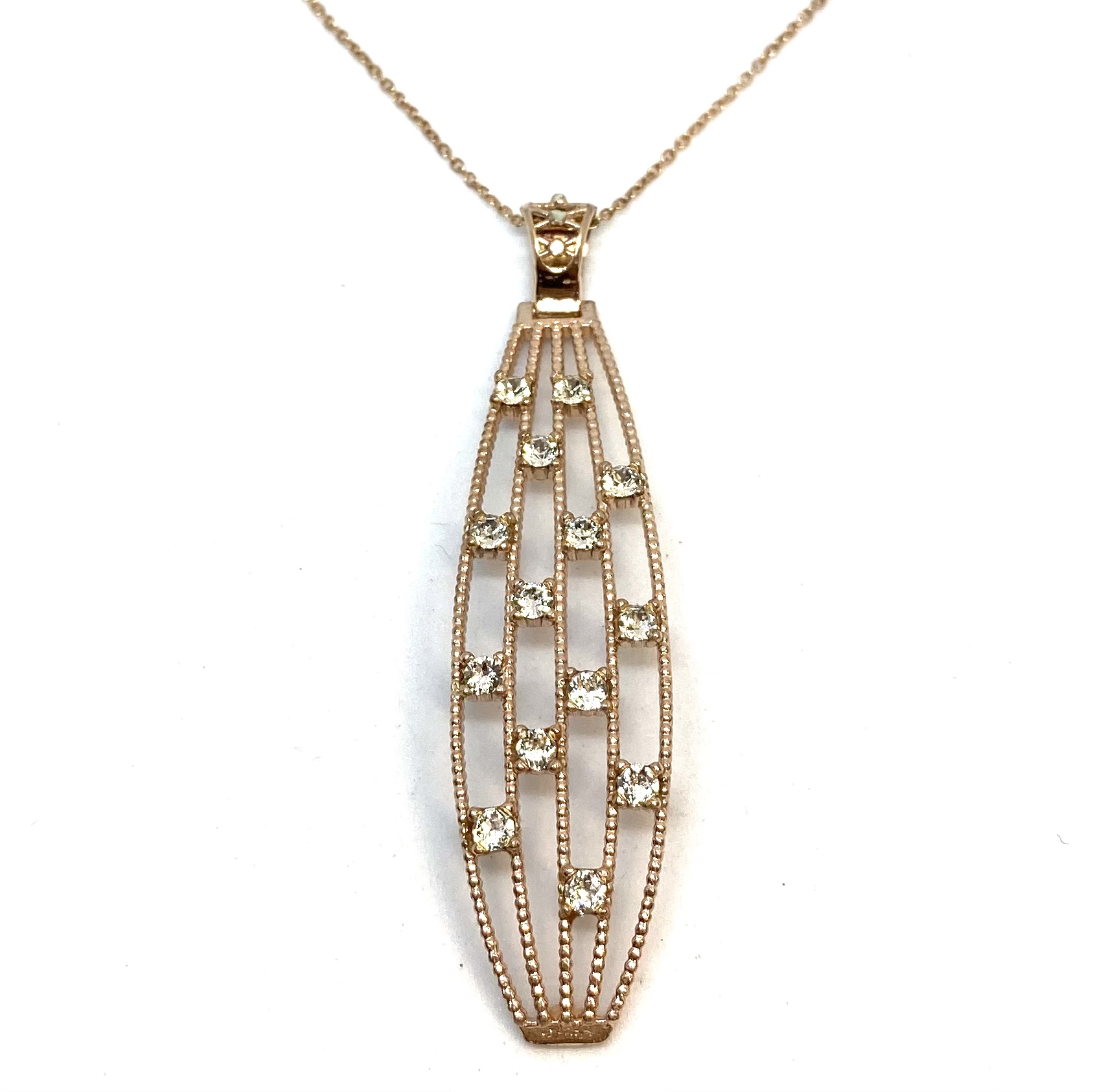 Pendentif pour femme en argent 925, zircons
