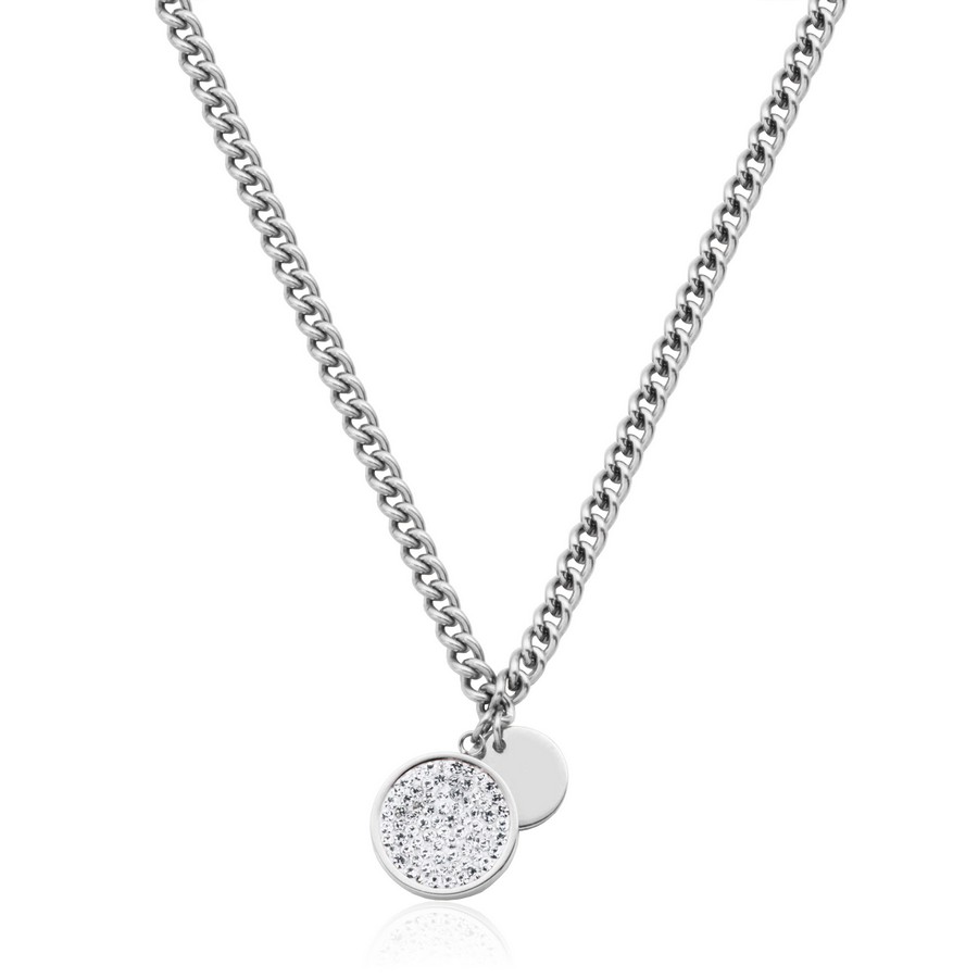 Pendentif pour femme en stainless, zircons
