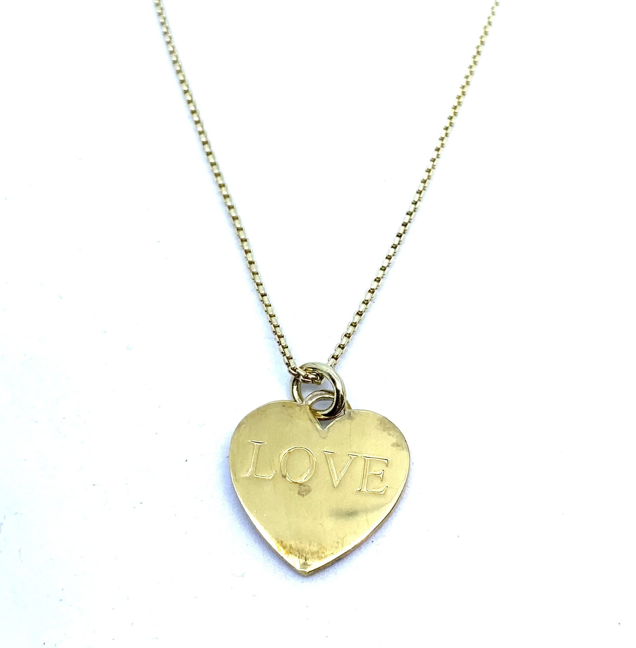 Pendentif pour femme en argent 925, coeur, LOVE