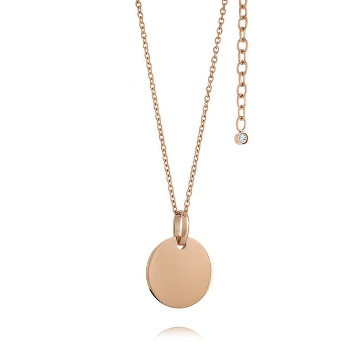 Pendentif pour femme en stainless, médaillon uni - SWP37 - Italgem