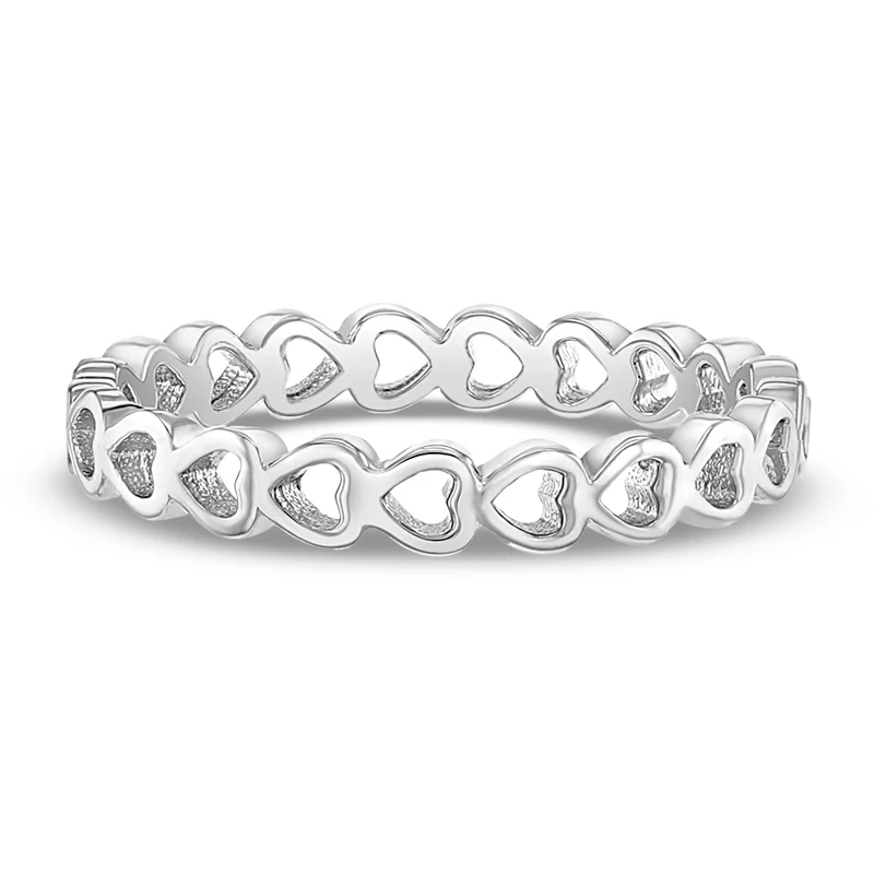 Bague pour enfant en argent 925, coeur - SS-14-00006-4 - In Season Jewelry