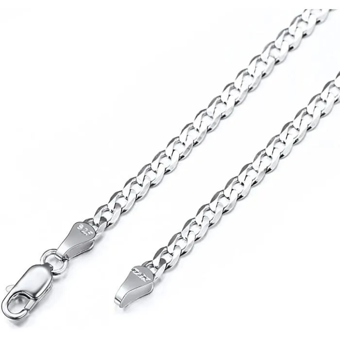 Chaine en argent 925, gourmette - 925-GOURM15-16 - Mabensa