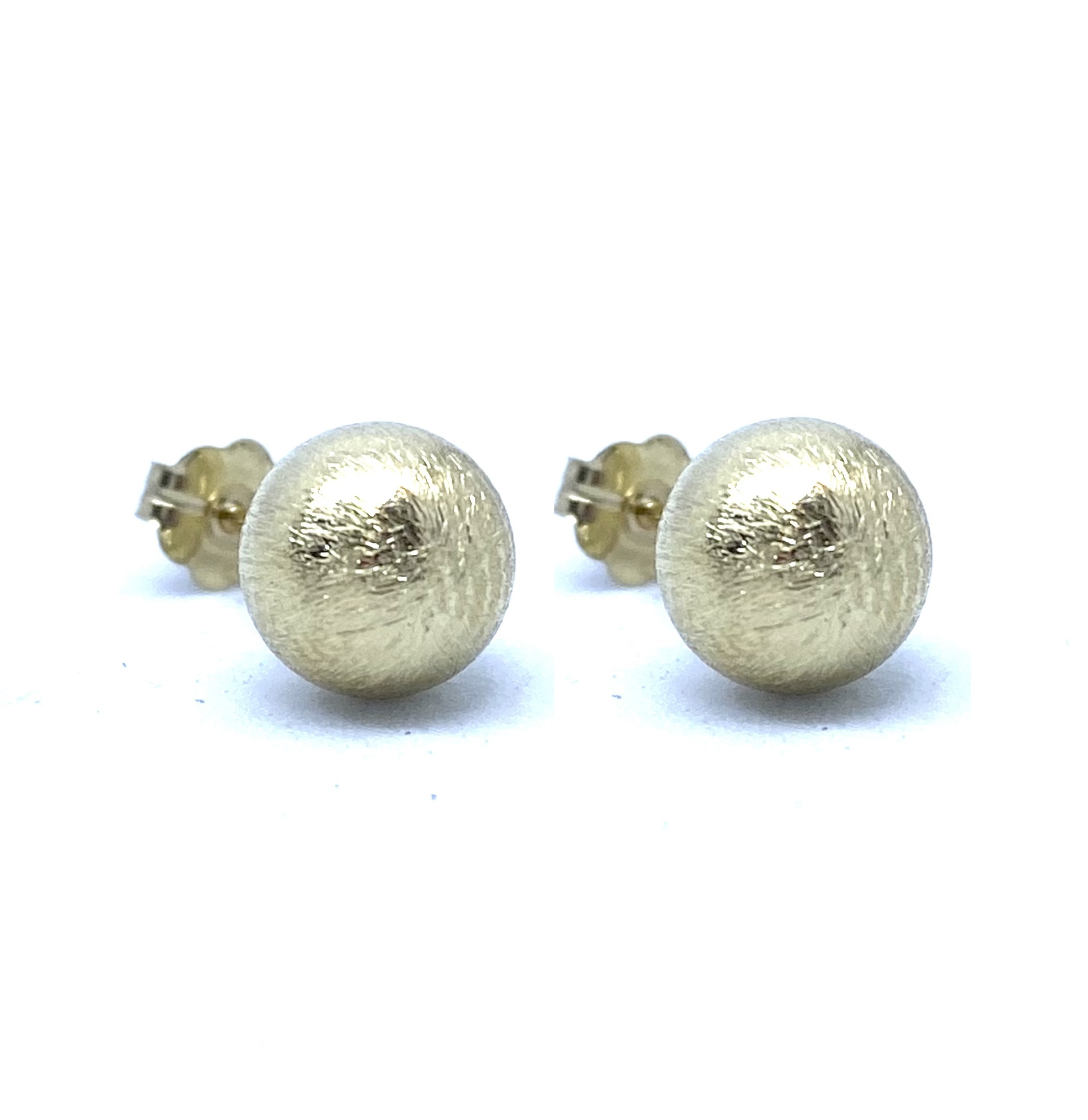 Boucles d'oreilles pour femme en or 10k, boules