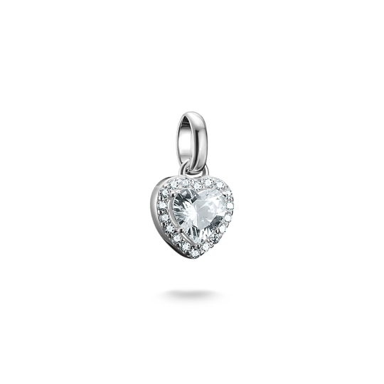 Breloque pour femme en argent 925, cubic zirconium, coeur - CC1278-051-14 - Thomas Sabo