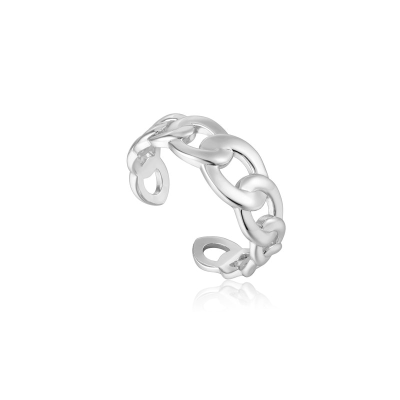 Bague pour femme en argent 925, gourmette