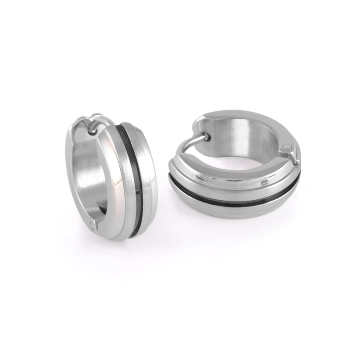 Boucles d'oreilles en stainless, huggies