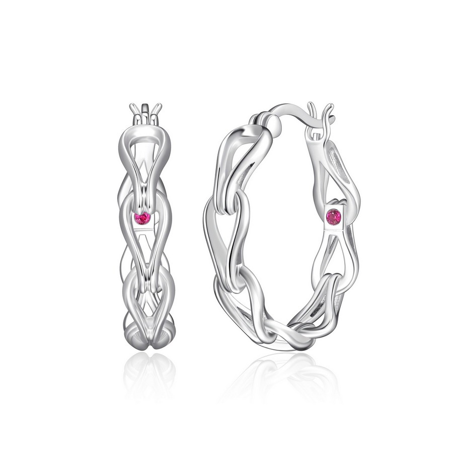 Boucles d'oreilles pour femme en argent 925, fouchette