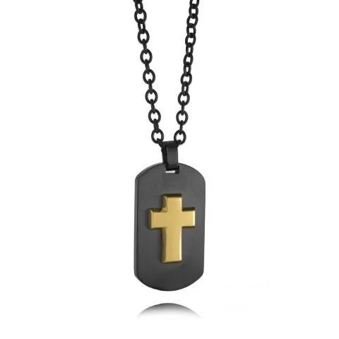 Pendentif pour homme en stainless, croix - SP389 - Italgem