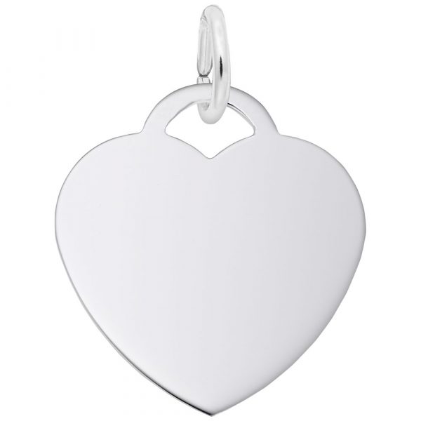 Pendentif en argent 925, coeur