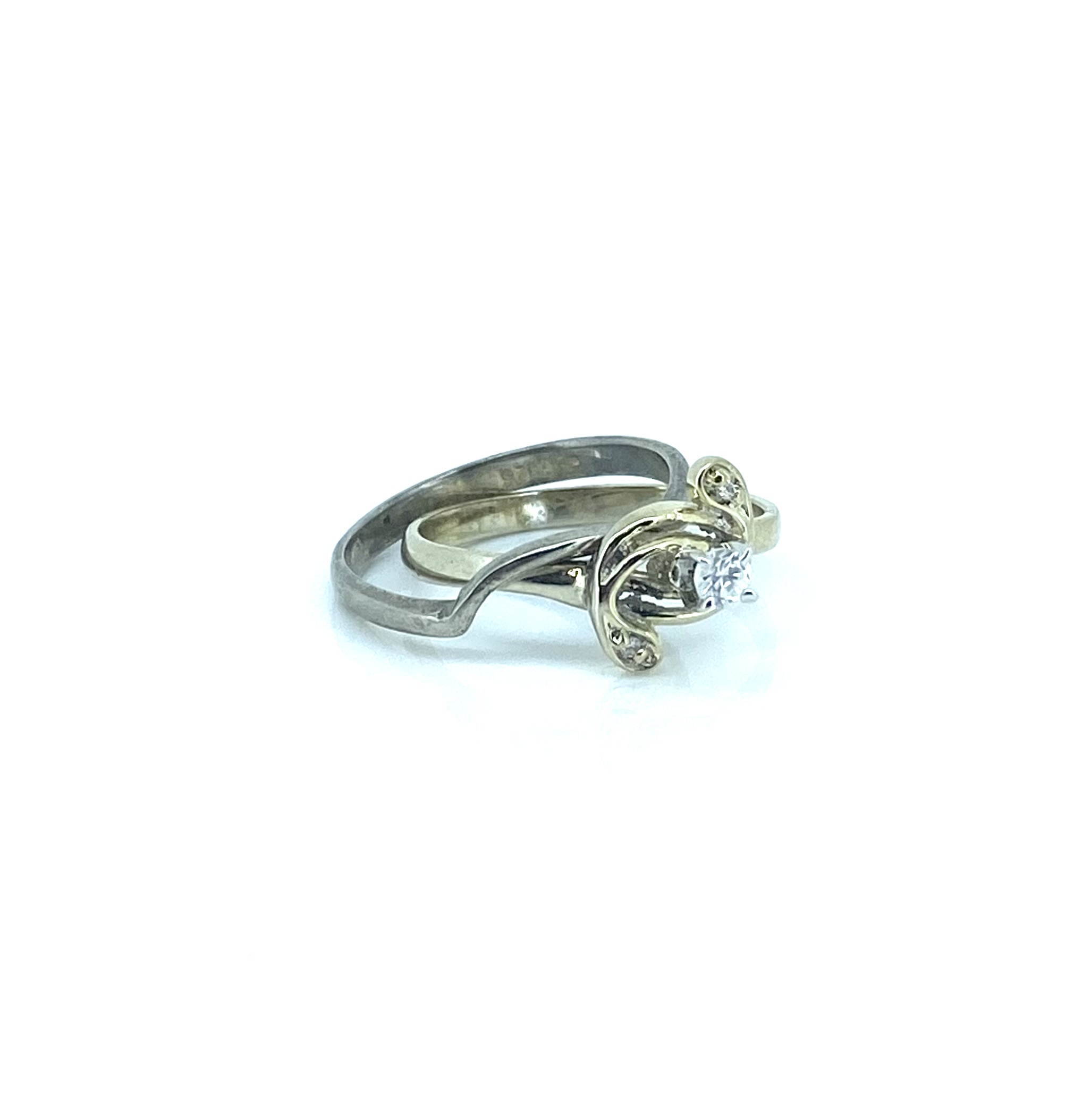 Alliance pour femme en argent 925, zircon