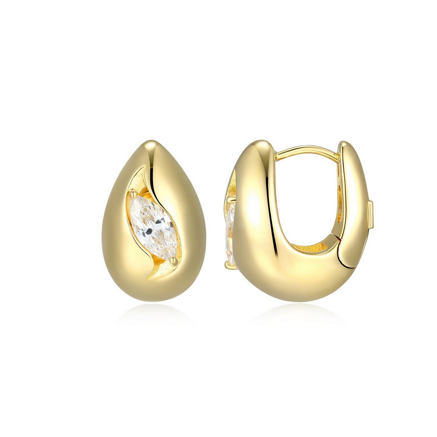 Boucles d'oreilles pour femme en argent 925, cubic zirconium - 32LCWB978F - ELLE