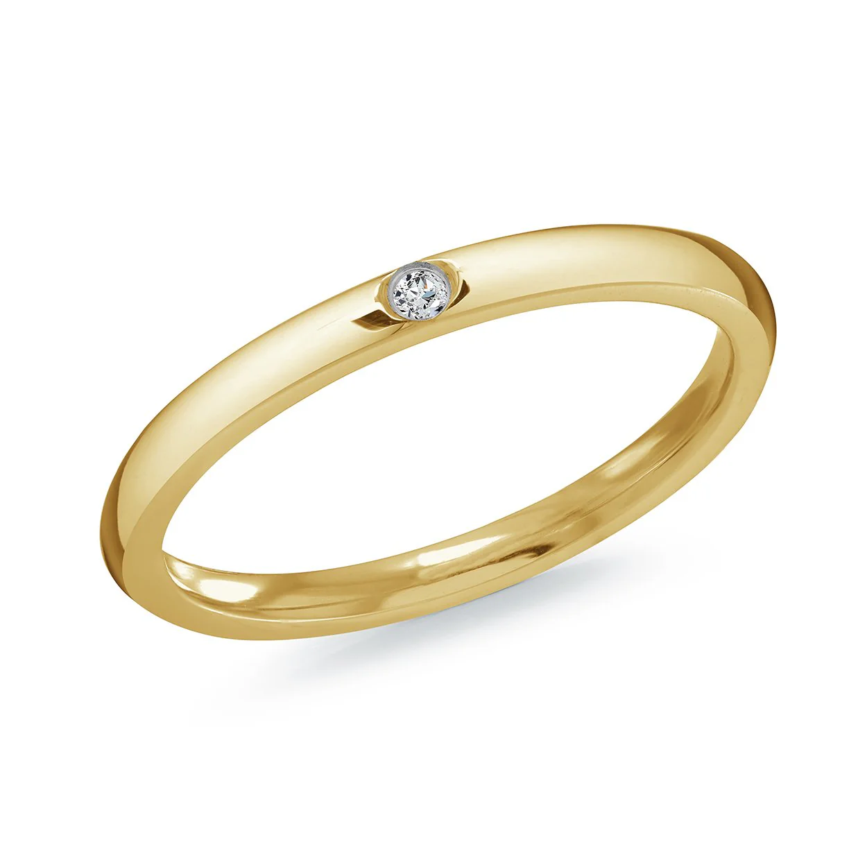 Jonc pour femme en stainless, cubic zirconium - SWR11-7 - Italgem