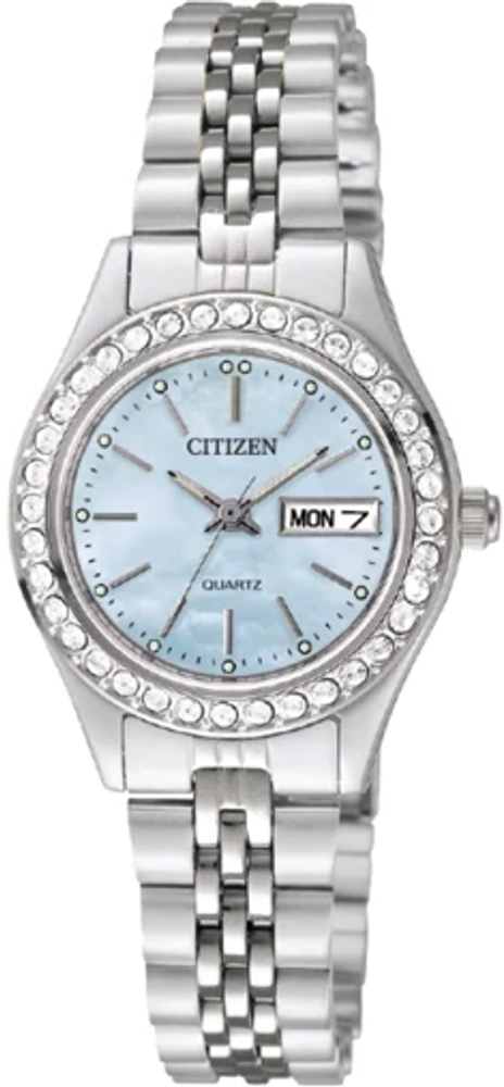 Montre pour femme en stainless, cubic zirconium - EQ0530-51N - Citizen
