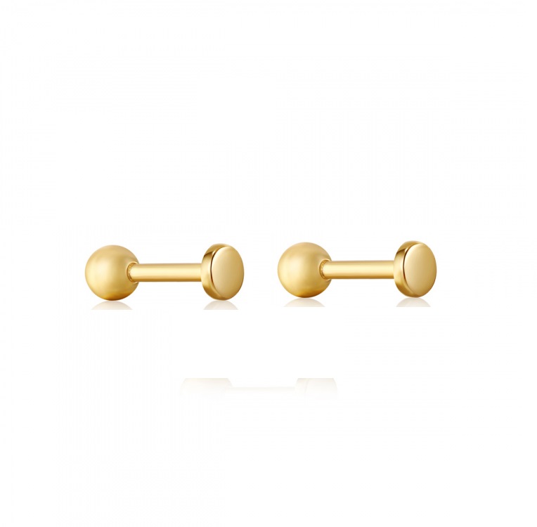 Boucles d'oreilles vissées pour femme en argent 925