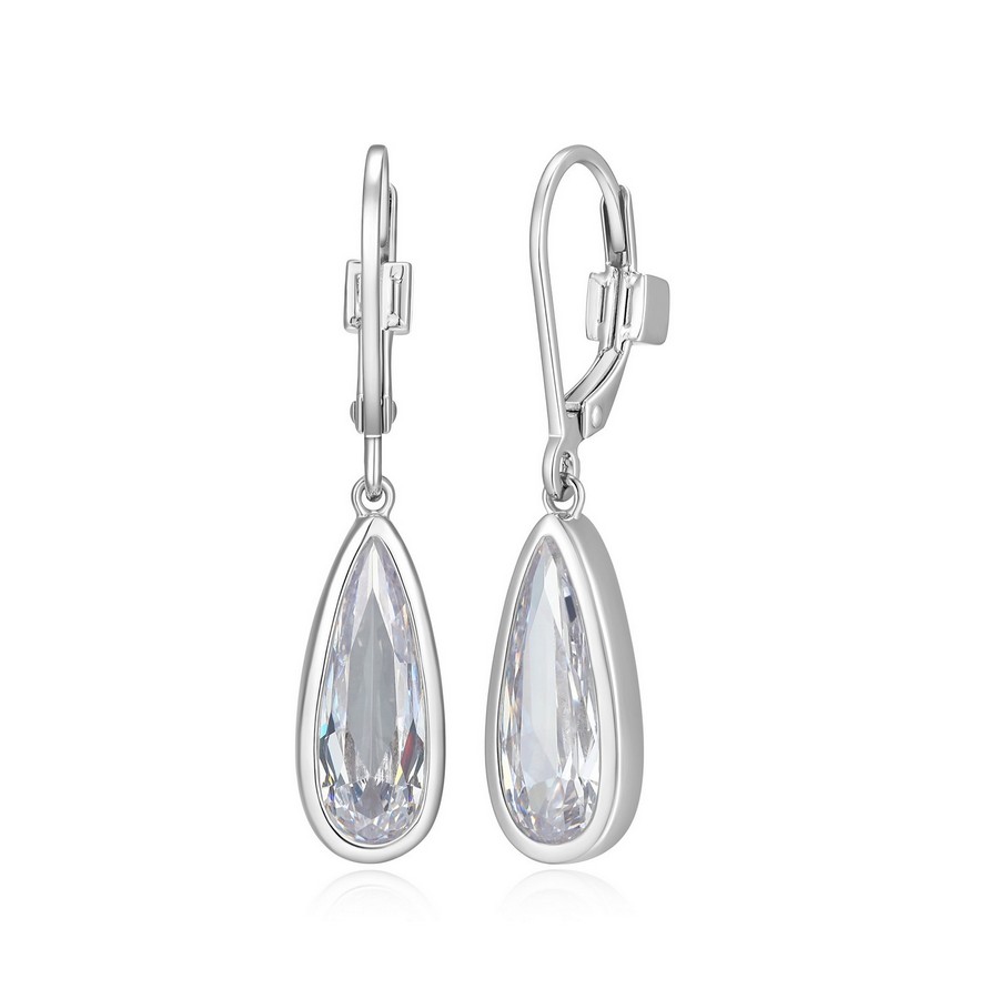 Boucles d'oreilles pour femme en argent 925, cubic zirconium - R2LCV00003 - ELLE