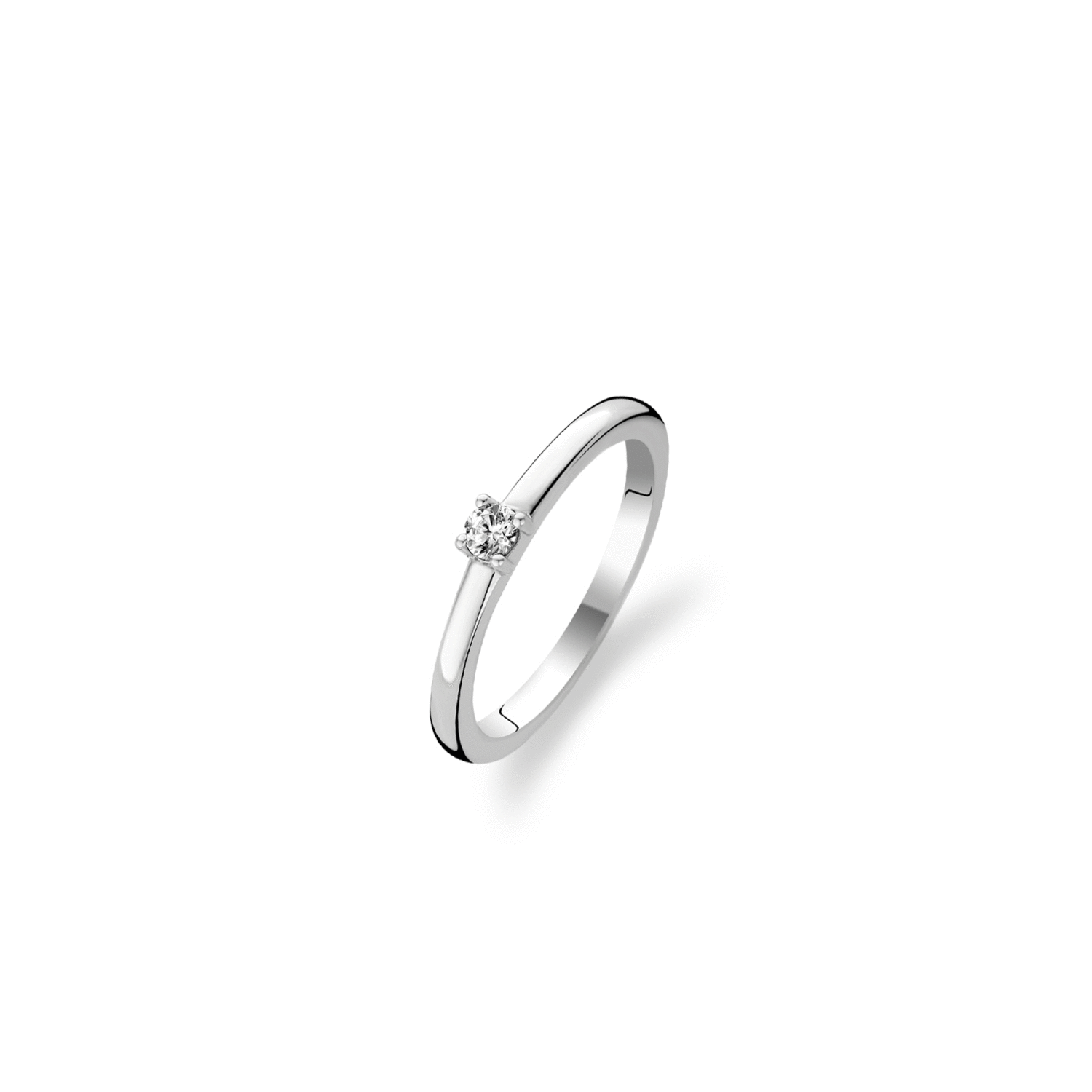 Bague solitaire pour femme en argent 925
