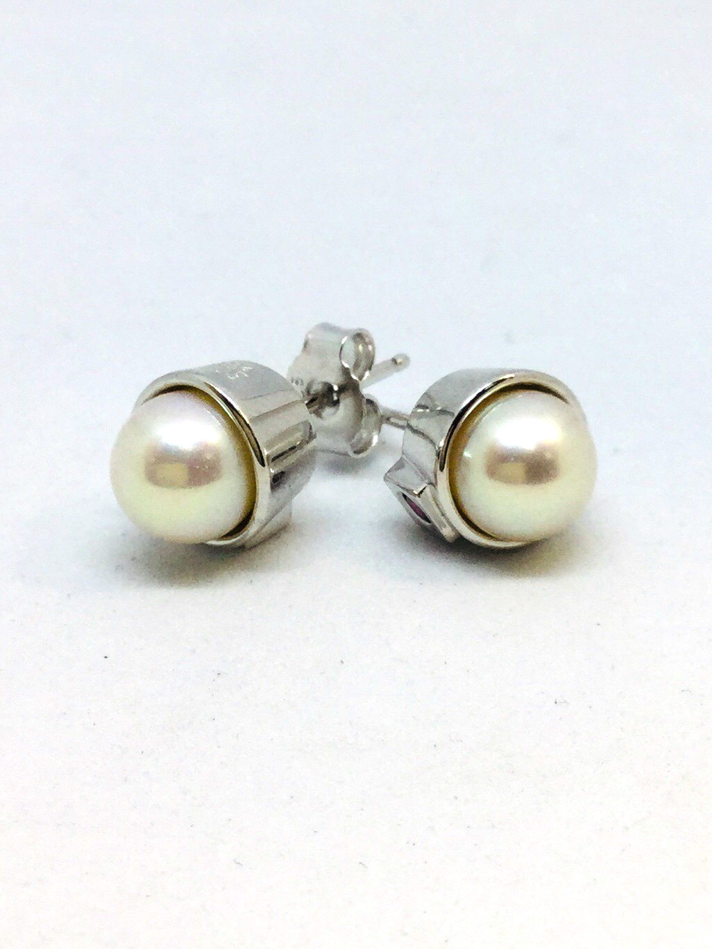 Boucles d'oreilles pour femme en argent 925, perles