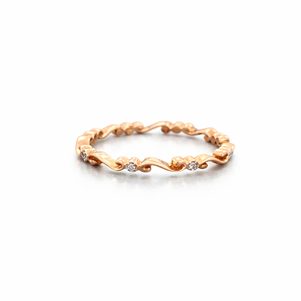 Bague pour femme en or 10k, 0.04 carat de diamants naturels - JB102380R - Benjamin Jacques