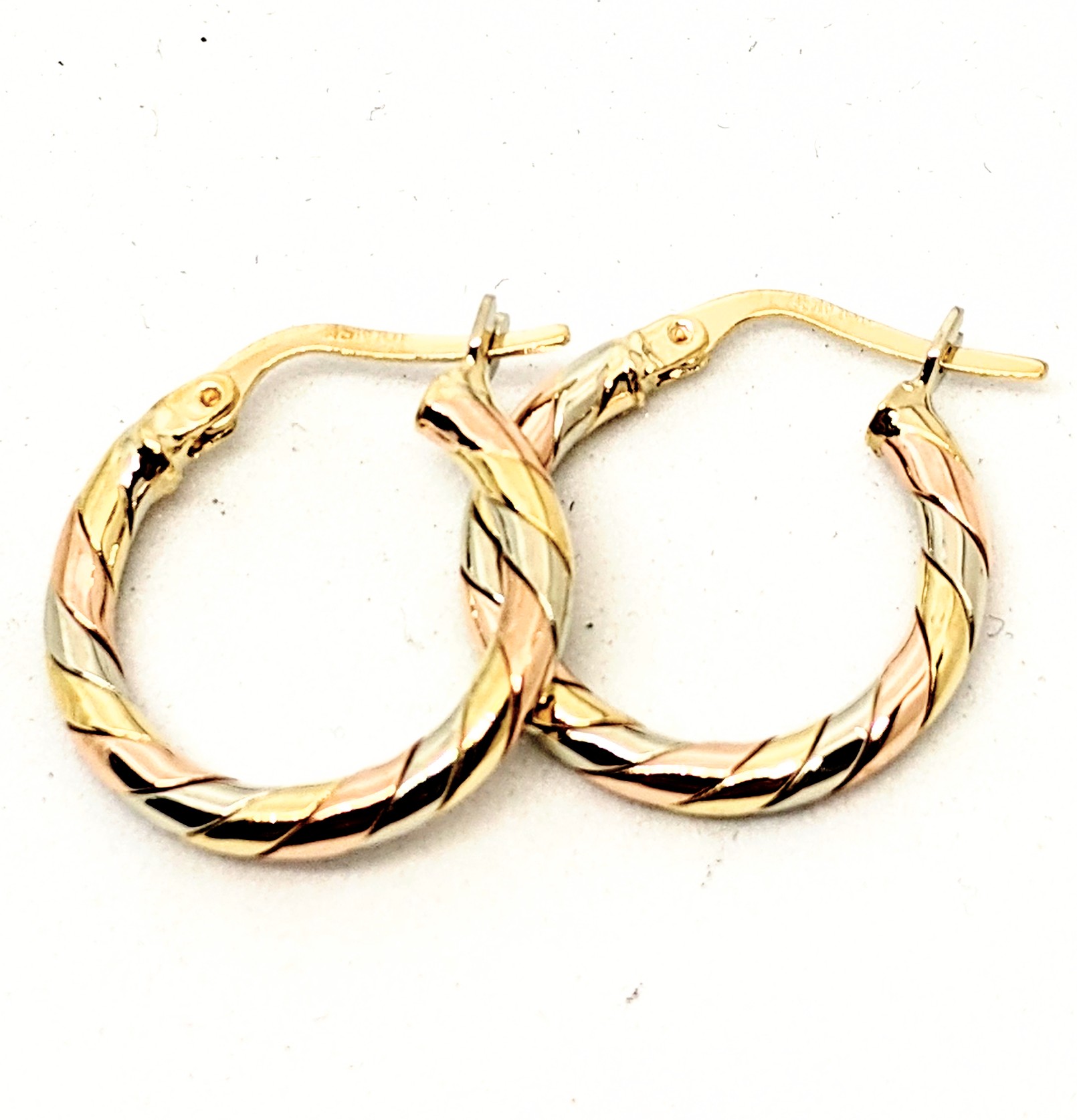 Boucles d'oreilles or 10K, fourchette
