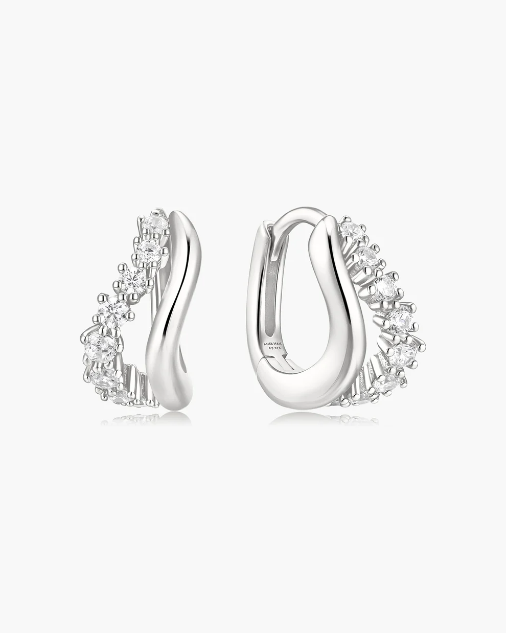 Boucles d'oreilles pour femme en argent 925, cubic zirconium - E079-10H - Ania Haie