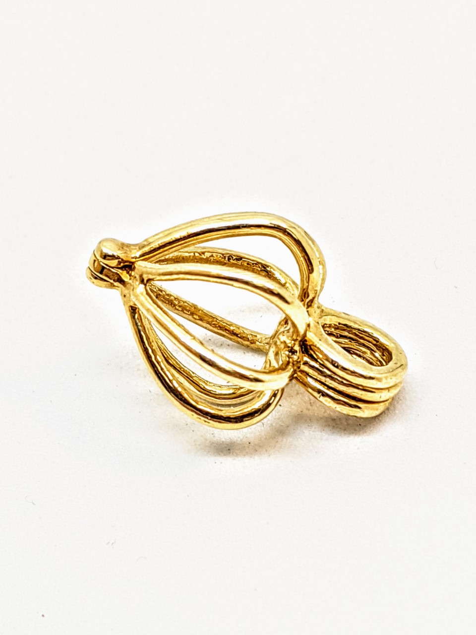 Pendantif en or 10k, porte boule - PEND038 - Divers