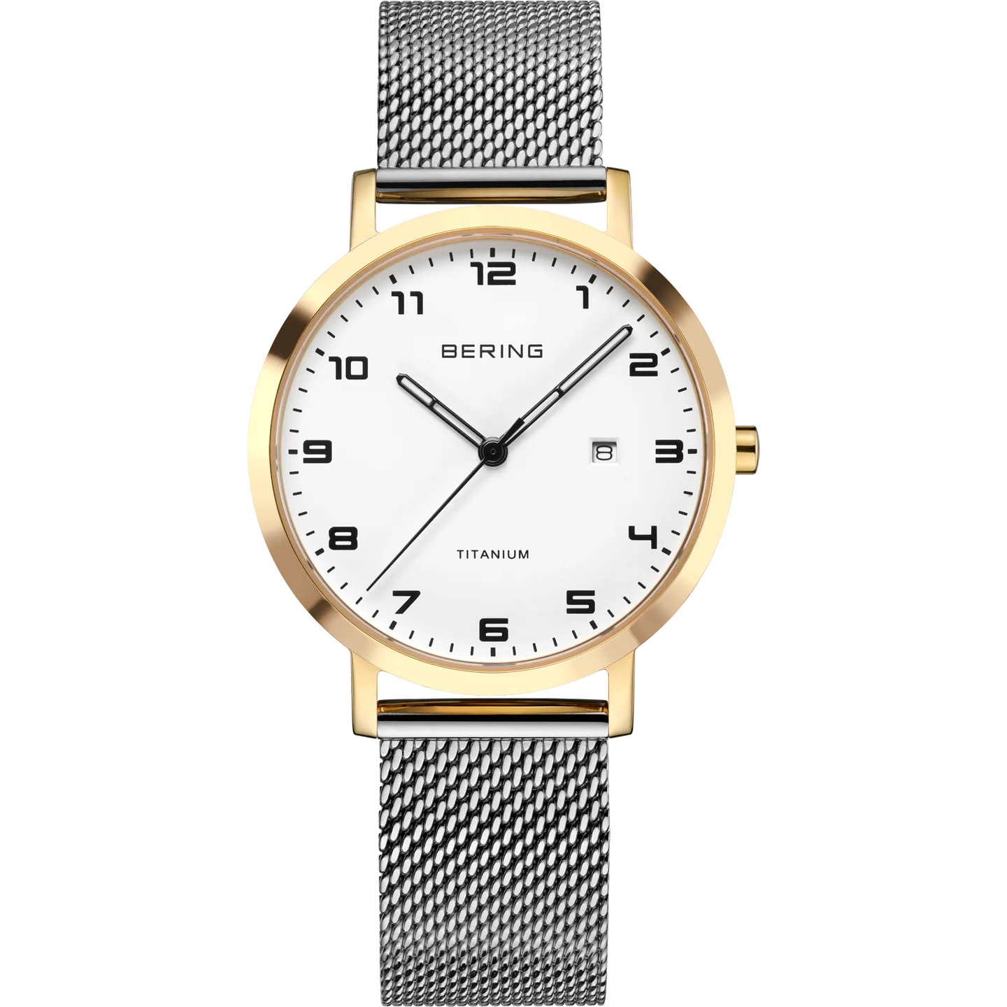 Montre pour femme en titanium, bracelet de mèche, verre saphir, 5ATM - 18634-010 - Bering