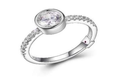 Bague argent 925 garnie de pierres